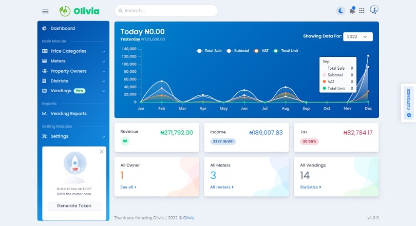 olivia advance metering infrastructure